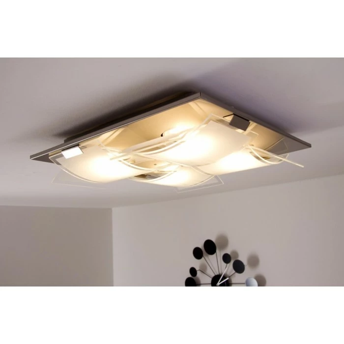 Eglo Leuchten Eglo GUADIANO Deckenleuchte LED Nickel-Matt, 4-flammig – Bild 21