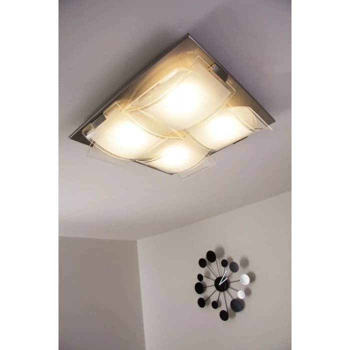 Eglo Leuchten Eglo GUADIANO Deckenleuchte LED Nickel-Matt, 4-flammig – Bild 24
