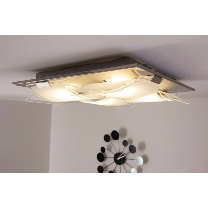 Eglo Leuchten Eglo GUADIANO Deckenleuchte LED Nickel-Matt, 4-flammig – Bild 25