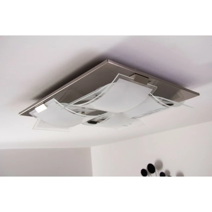 Eglo Leuchten Eglo GUADIANO Deckenleuchte LED Nickel-Matt, 4-flammig – Bild 26