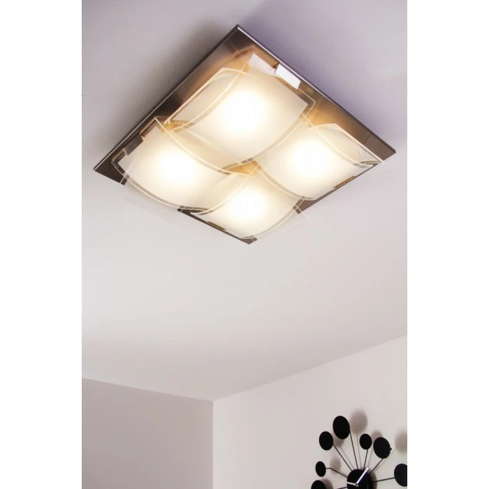 Eglo Leuchten Eglo GUADIANO Deckenleuchte LED Nickel-Matt, 4-flammig – Bild 8