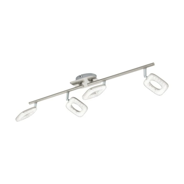 Eglo Leuchten Eglo LITAGO CRYSTAL Spot LED Nickel-Matt, Kristalloptik, 4-flammig