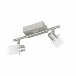 Eglo Leuchten Eglo ORVIETO 1 Deckenspot LED Nickel-Matt, 2-flammig