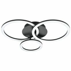 Eglo Leuchten Eglo PARRAPOS-Z Deckenleuchte LED Schwarz, 1-flammig