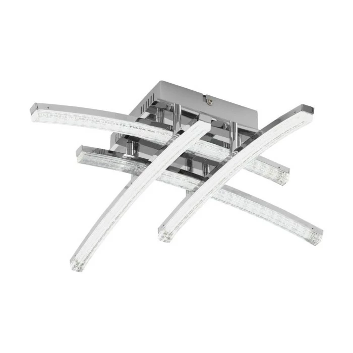 Eglo Leuchten Eglo PERTINI Deckenleuchte LED Chrom, 4-flammig