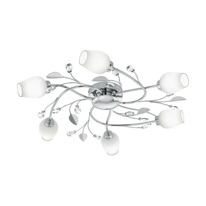 Eglo Leuchten Eglo PITALE Deckenleuchte LED Chrom, 6-flammig