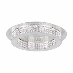 Eglo Leuchten Eglo PRINCIPE Deckenleuchte LED Silber, Kristalloptik, 14-flammig