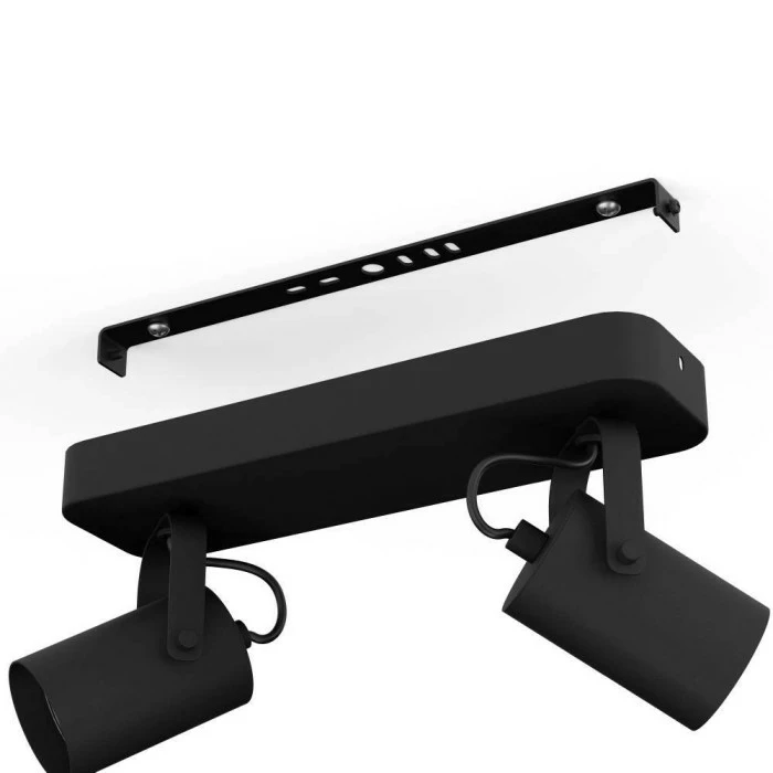 Eglo Leuchten Eglo SOREGO Deckenleuchte LED Schwarz, 2-flammig – Bild 3