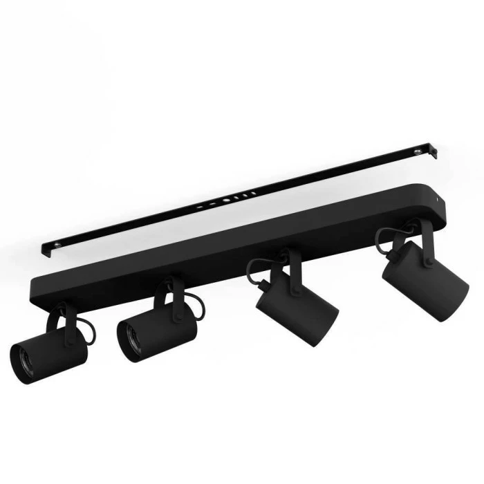 Eglo Leuchten Eglo SOREGO Deckenleuchte LED Schwarz, 4-flammig – Bild 3