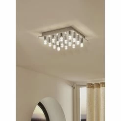 Eglo Leuchten Eglo TEOCELO Deckenleuchte LED Chrom, 16-flammig