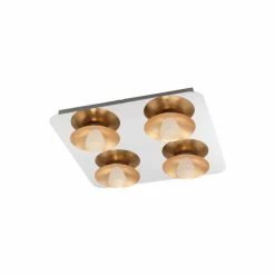 Eglo Leuchten Eglo TORANO Deckenleuchte LED Chrom, Gold, 4-flammig