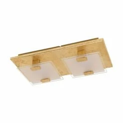 Eglo Leuchten Eglo VICARO Deckenleuchte LED Gold, 2-flammig