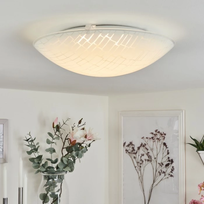 Hofstein Emibois Deckenleuchte LED Chrom, 1-flammig