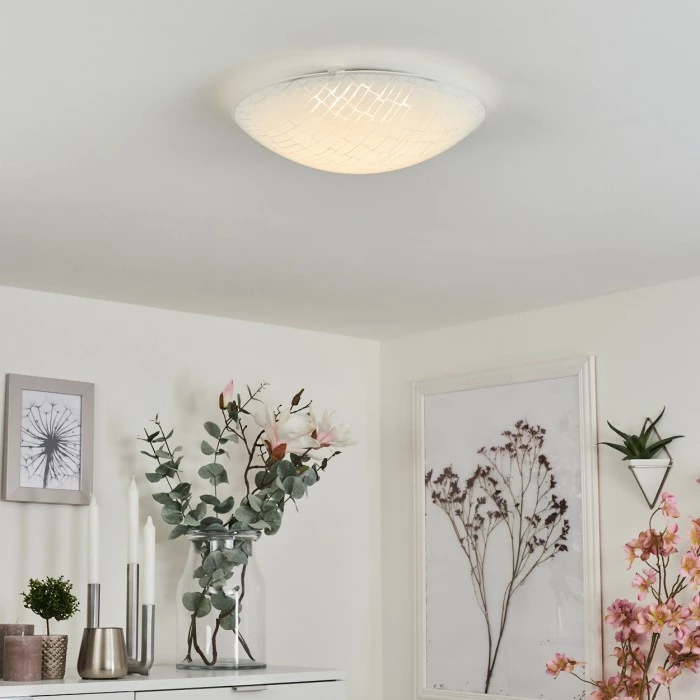 Hofstein Emibois Deckenleuchte LED Chrom, 1-flammig – Bild 7