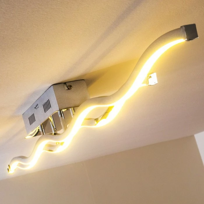 Paul Neuhaus Leuchten EMMA Deckenleuchte LED Edelstahl, 2-flammig – Bild 11