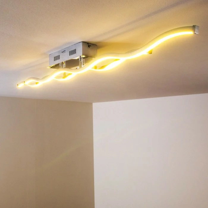 Paul Neuhaus Leuchten EMMA Deckenleuchte LED Edelstahl, 2-flammig – Bild 12