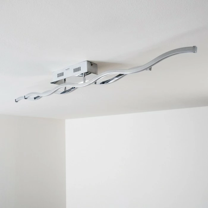 Paul Neuhaus Leuchten EMMA Deckenleuchte LED Edelstahl, 2-flammig – Bild 13