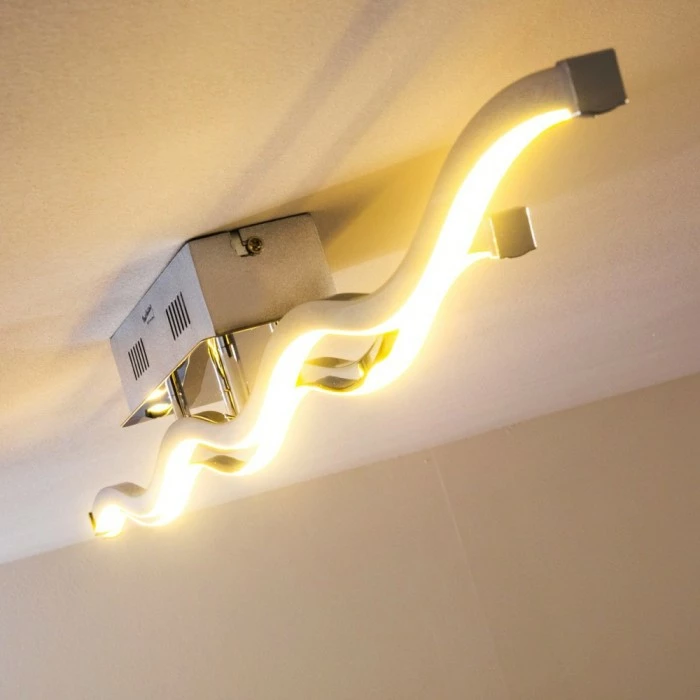 Paul Neuhaus Leuchten EMMA Deckenleuchte LED Edelstahl, 2-flammig – Bild 3