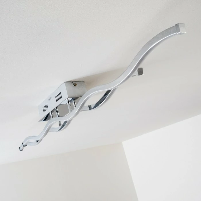 Paul Neuhaus Leuchten EMMA Deckenleuchte LED Edelstahl, 2-flammig – Bild 4