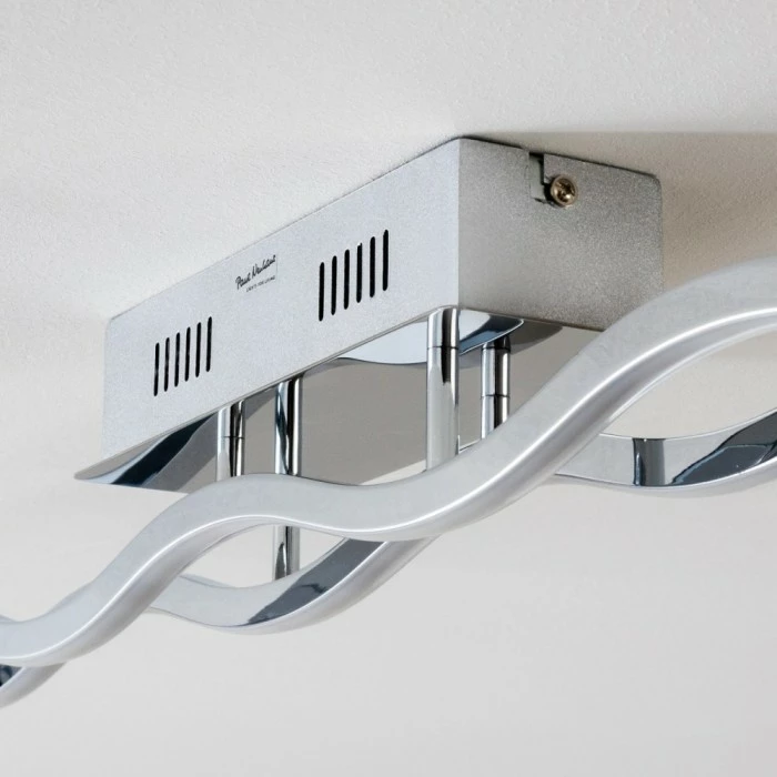 Paul Neuhaus Leuchten EMMA Deckenleuchte LED Edelstahl, 2-flammig – Bild 5