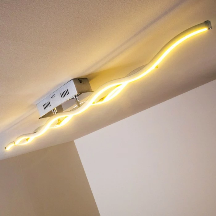 Paul Neuhaus Leuchten EMMA Deckenleuchte LED Edelstahl, 2-flammig – Bild 6