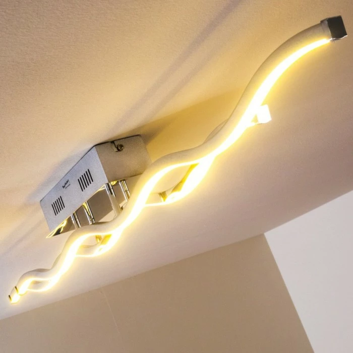 Paul Neuhaus Leuchten EMMA Deckenleuchte LED Edelstahl, 2-flammig – Bild 7