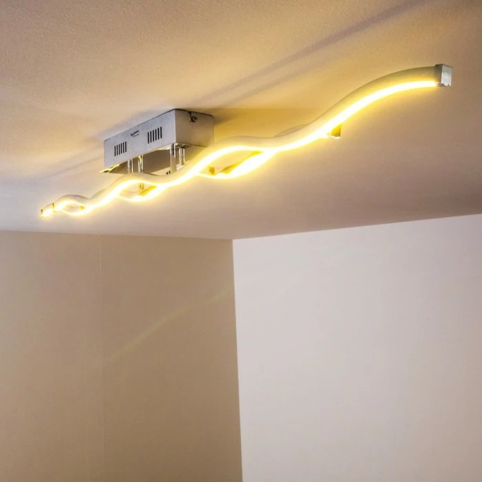 Paul Neuhaus Leuchten EMMA Deckenleuchte LED Edelstahl, 2-flammig – Bild 8