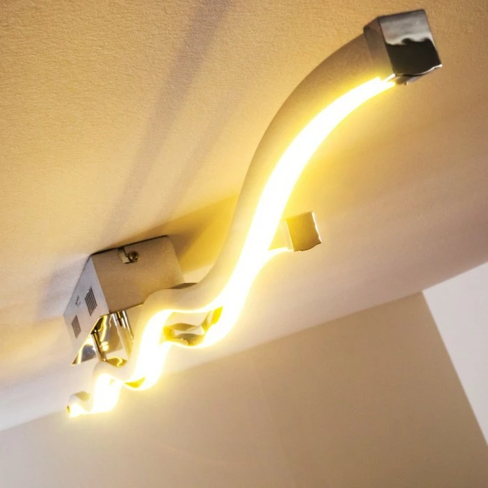 Paul Neuhaus Leuchten EMMA Deckenleuchte LED Edelstahl, 2-flammig – Bild 9