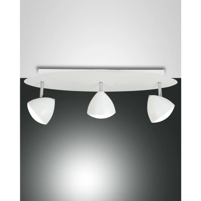 Fabas Luce Bike Deckenleuchte LED Weiß, 3-flammig