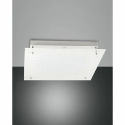 Fabas Luce Plisset Deckenleuchte LED Wei&szlig;, 1-flammig
