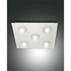 Fabas Luce Swan Deckenleuchte LED Wei&szlig;, 5-flammig