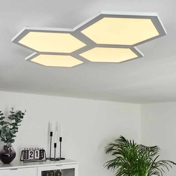 Hofstein Fanebal Deckenpanel LED Weiß, 1-flammig