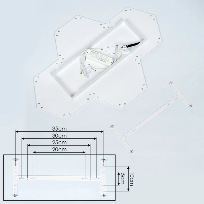 Hofstein Fanebal Deckenpanel LED Weiß, 1-flammig – Bild 5
