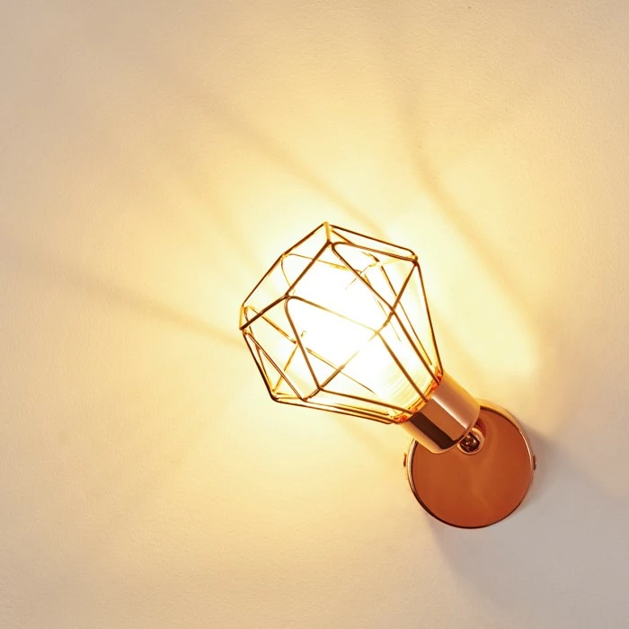 Hofstein Ferrand Wandleuchte LED Kupferfarben, 1-flammig – Bild 13