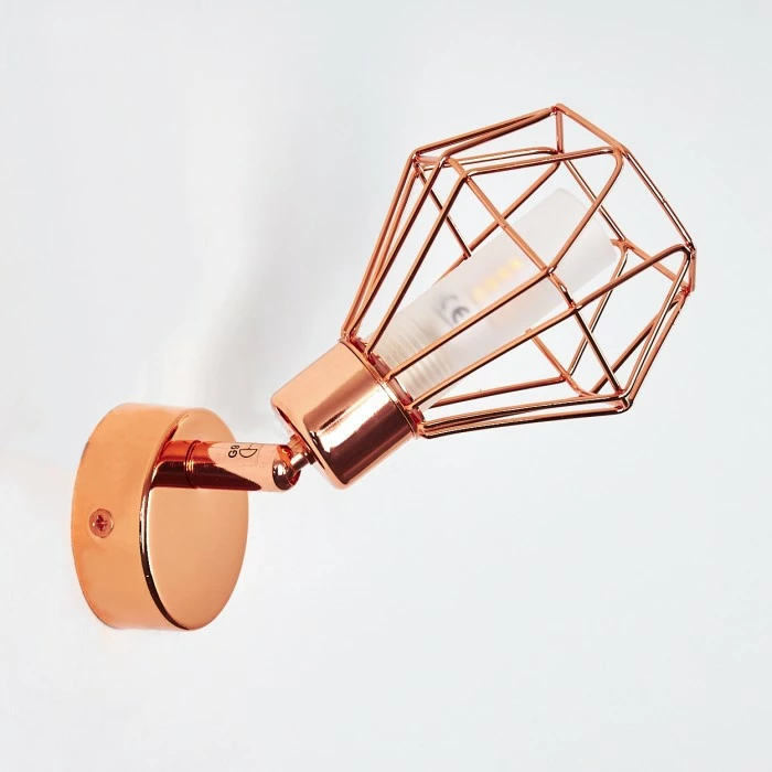 Hofstein Ferrand Wandleuchte LED Kupferfarben, 1-flammig – Bild 18