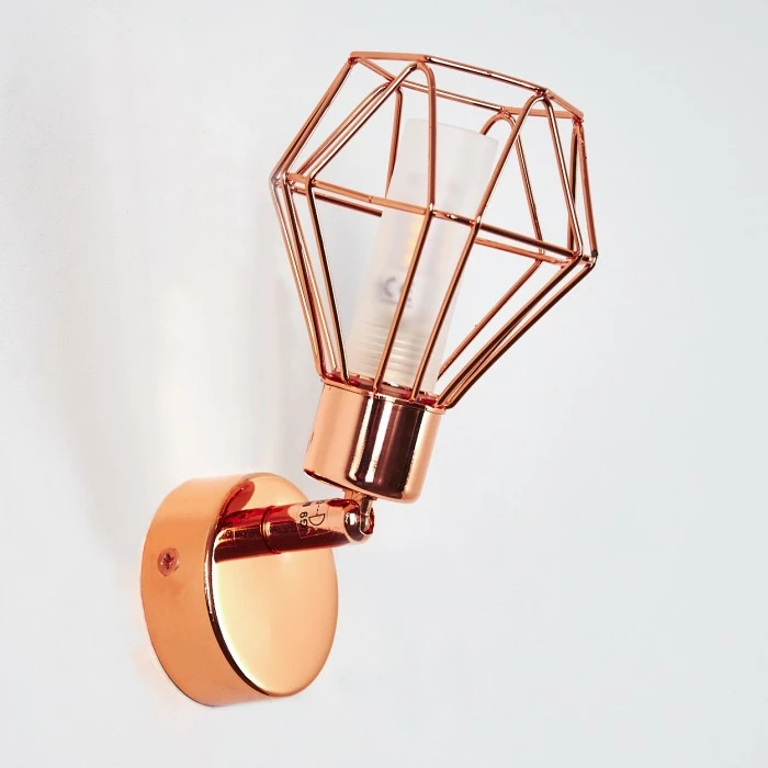 Hofstein Ferrand Wandleuchte LED Kupferfarben, 1-flammig – Bild 8