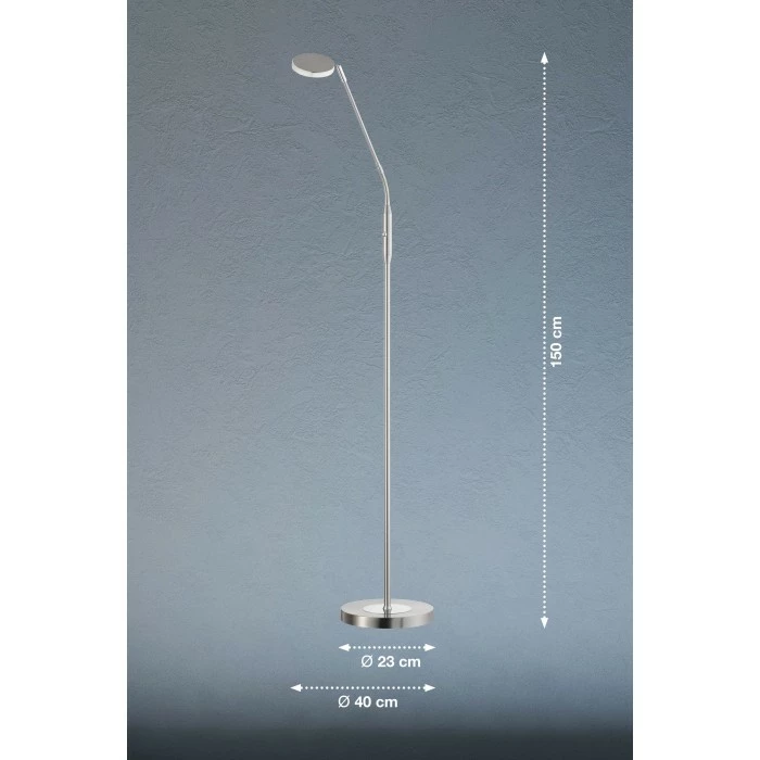 FHL easy Luna Stehleuchte LED Nickel-Matt, 1-flammig – Bild 2