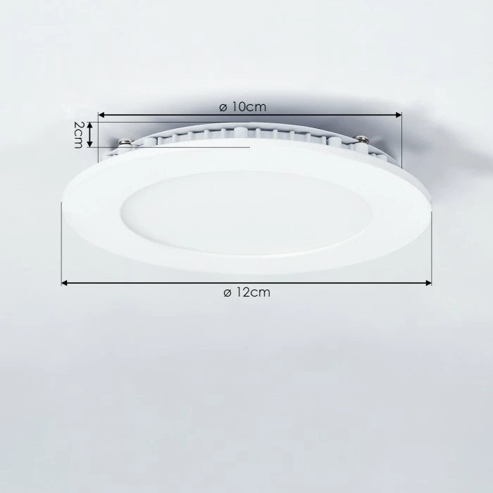 Hofstein Finsrud Deckenaufbauleuchte 3er Set LED Weiß, 3-flammig – Bild 4