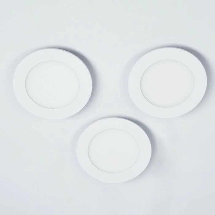 Hofstein Finsrud Deckenaufbauleuchte 3er Set LED Weiß, 3-flammig – Bild 7