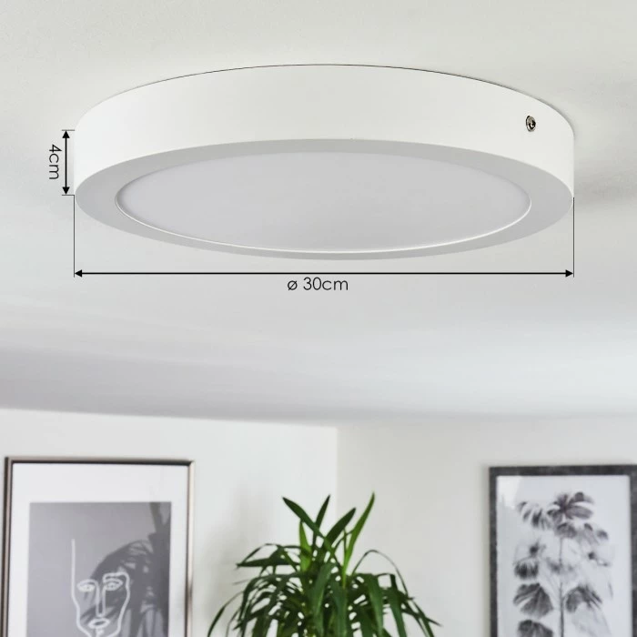 Hofstein Finsrud Deckenleuchte LED Weiß, 1-flammig – Bild 4