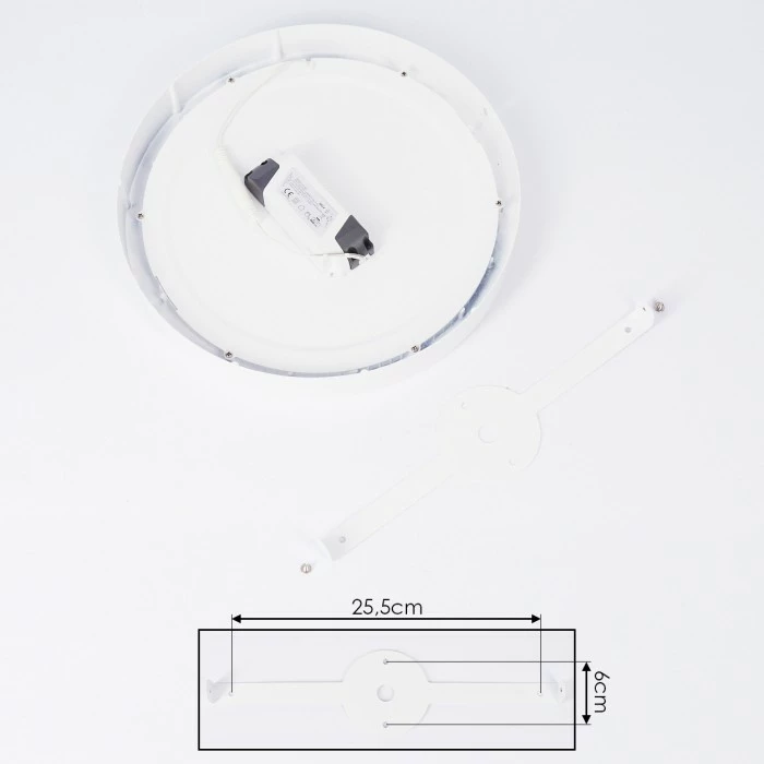 Hofstein Finsrud Deckenleuchte LED Weiß, 1-flammig – Bild 5