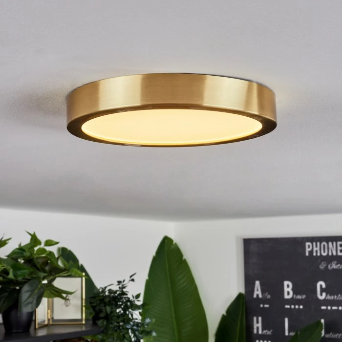 Hofstein Finsrud Deckenpanel LED Gold, 1-flammig – Bild 9