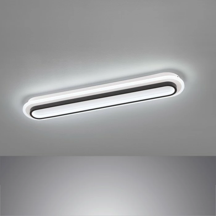 Honsel Leuchten Fischer & Honsel Blithe Deckenleuchte LED Schwarz, Weiß, 1-flammig