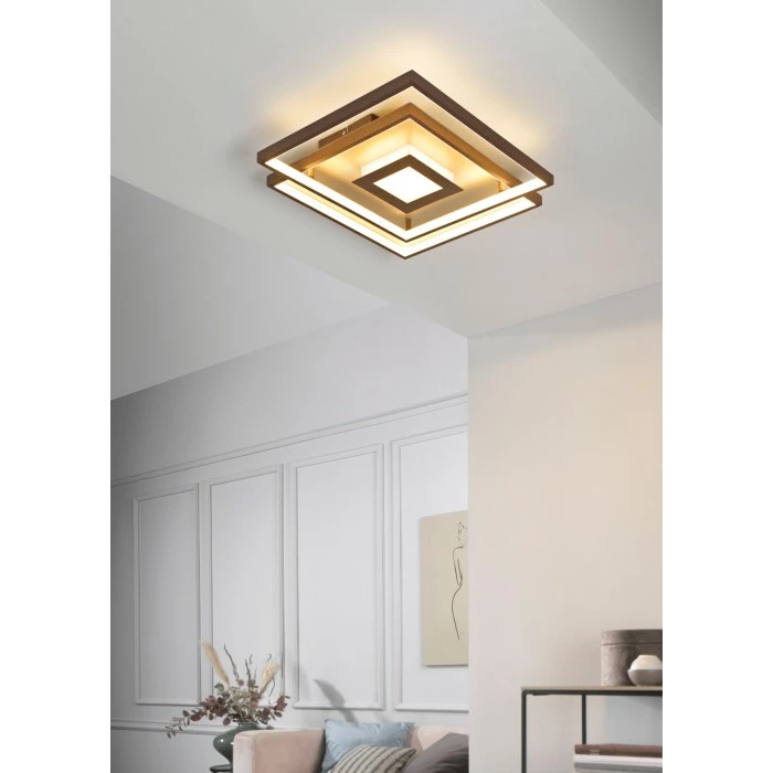 Honsel Leuchten Fischer & Honsel Clou Deckenleuchte LED Braun, 1-flammig