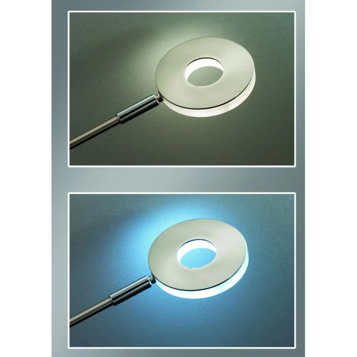 Honsel Leuchten Fischer & Honsel Dent Deckenfluter LED Nickel-Matt, 1-flammig – Bild 2