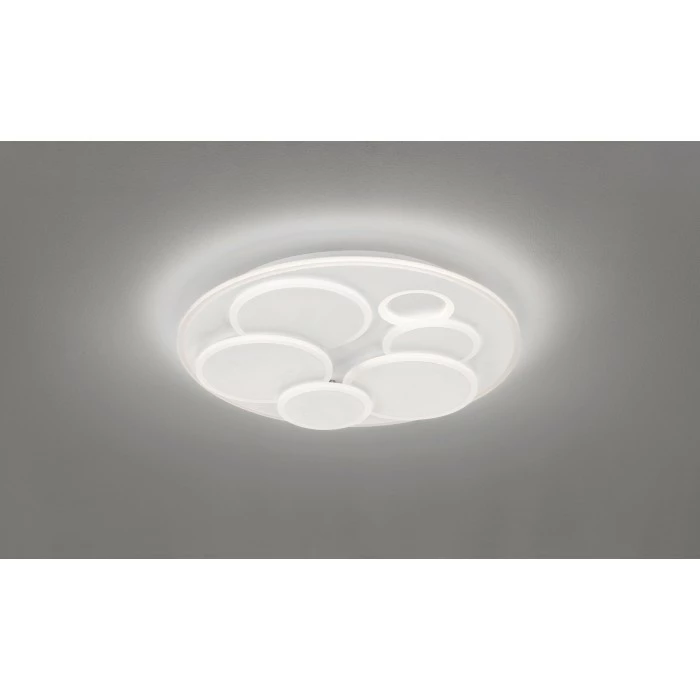 Honsel Leuchten Fischer & Honsel Dots Deckenleuchte LED Weiß, 1-flammig, Fernbedienung