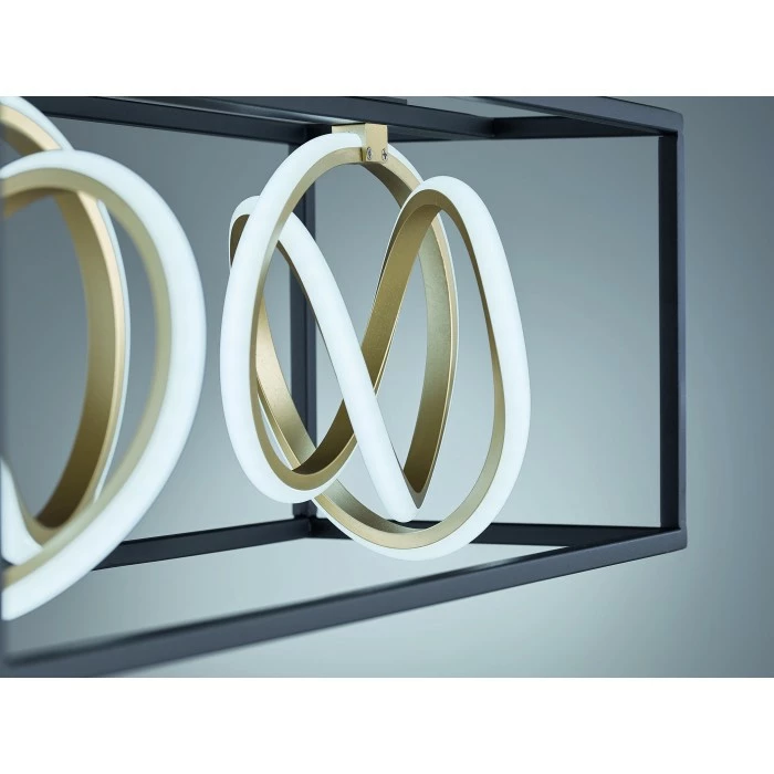 Fischer Leuchten Fischer & Honsel Gisi Deckenleuchte LED Schwarz, 2-flammig, Fernbedienung – Bild 5