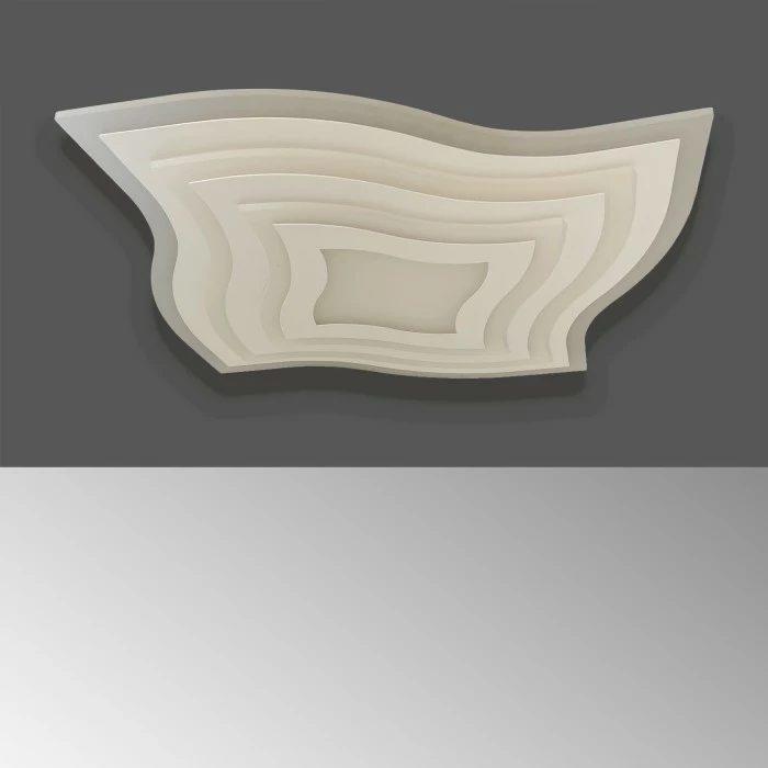 Honsel Leuchten Fischer & Honsel Gorden Deckenleuchte LED Weiß, 1-flammig, Fernbedienung