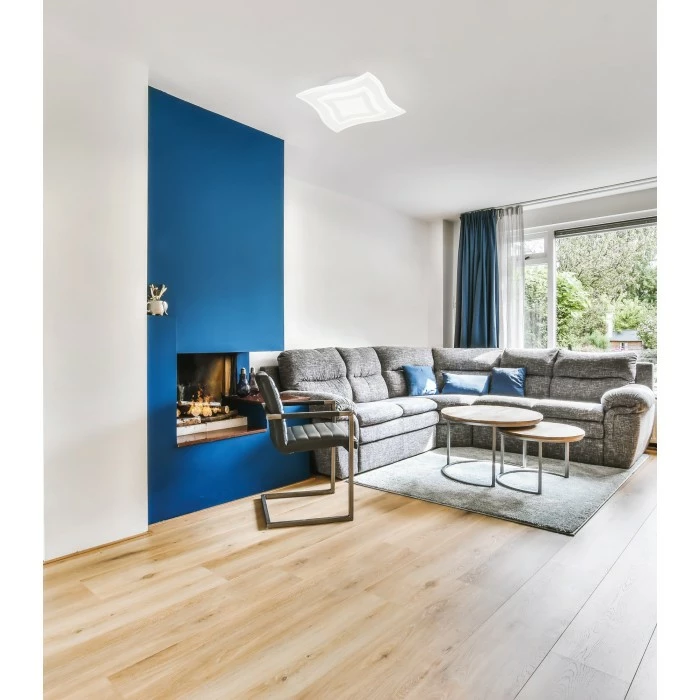 Honsel Leuchten Fischer & Honsel Gorden Deckenleuchte LED Weiß, 1-flammig, Fernbedienung