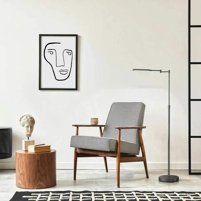 Honsel Leuchten Fischer & Honsel Nami Stehleuchte LED Schwarz, 1-flammig